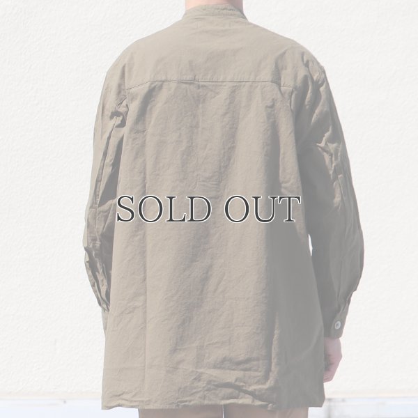 画像13: 馬布ヴィンテージフィニッシュバンドカラースクエアロングシャツ【MADE IN JAPAN】『日本製』/ Upscape Audience