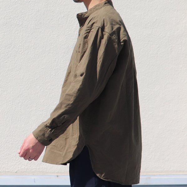 画像11: 馬布ヴィンテージフィニッシュバンドカラースリーピングシャツ【MADE IN JAPAN】『日本製』/ Upscape Audience