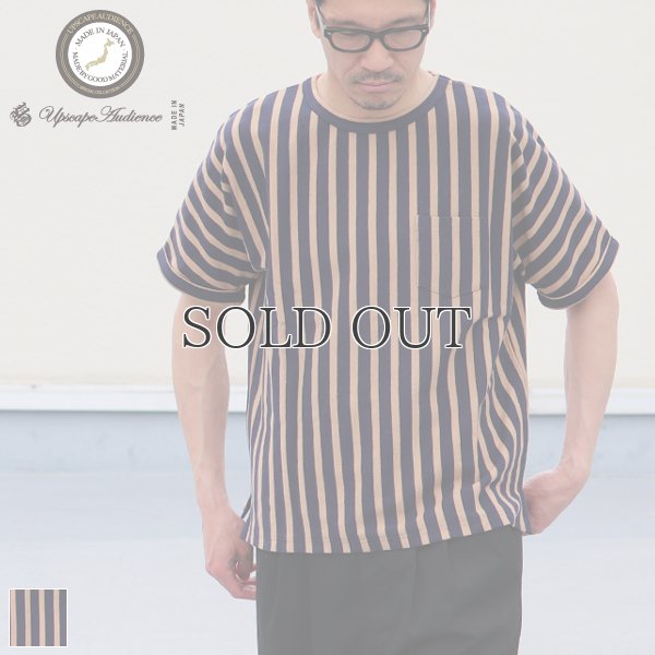 画像1: Basque 10オンス ( バスク天竺 )無地＆ボーダービッグポケT【MADE IN JAPAN】『日本製』/ Upscape Audience