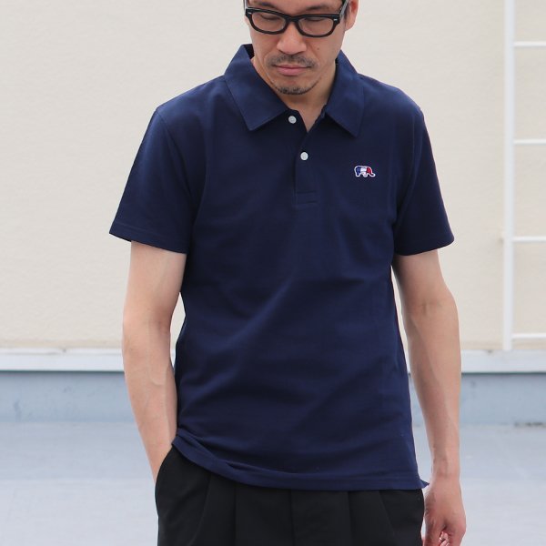 画像12: 【RE PRICE/価格改定】鹿の子3色ゾウ刺繍ワンポイントレギュラーカラー半袖ポロシャツ【MADE IN JAPAN】『日本製』 / Upscape Audience