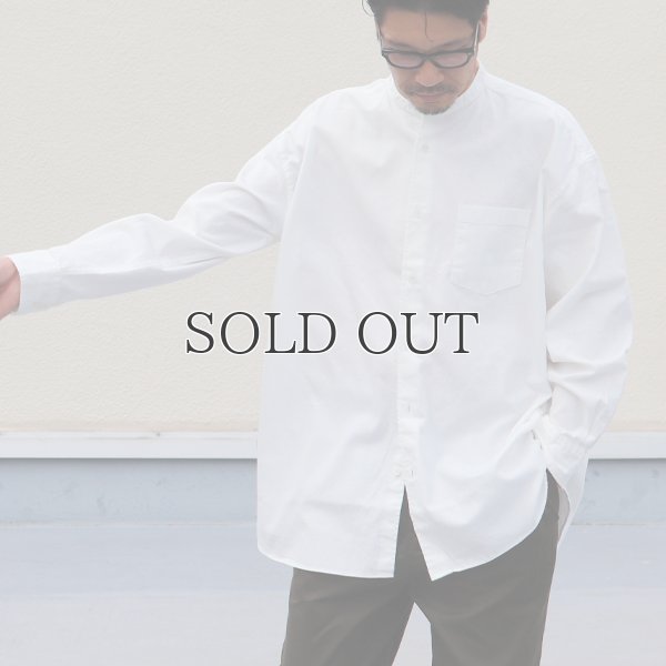 画像2: 6オンス オックスフォード バンドカラー L/S ボクシーシャツ【MADE IN JAPAN】『日本製』/ Upscape Audience