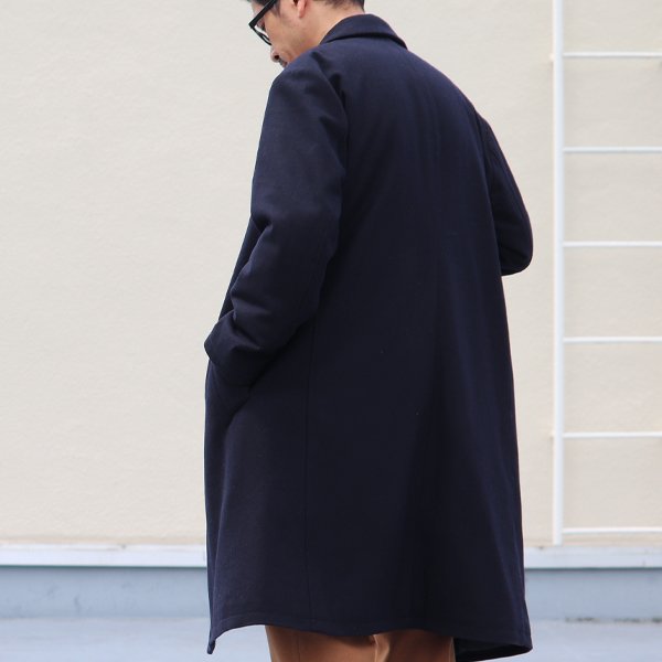 画像7: 610gウールメルトン サーモライト中綿 オーバーサイズ チェスターコート 【送料無料】 / Audience