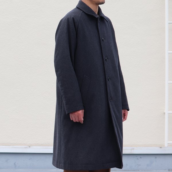 画像14: 610gウールメルトン サーモライト中綿 オーバーサイズ ステンカラーコート 【送料無料】 / Audience