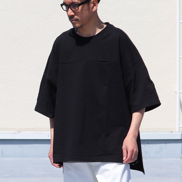 画像11: VORTEX 8オンス(MVS天竺)シームポケット ライン切り替え ハーフスリーブ ボクシーTee【MADE IN JAPAN】『日本製』/ Upscape Audience
