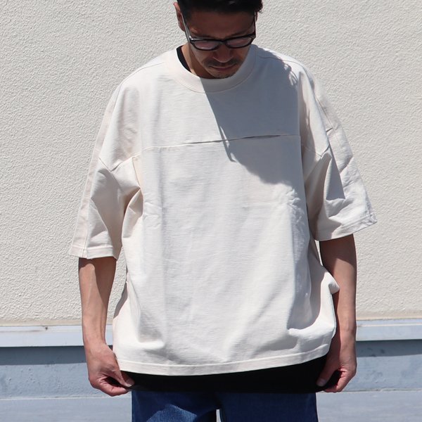 画像13: VORTEX 8オンス(MVS天竺)シームポケット ライン切り替え ハーフスリーブ ボクシーTee【MADE IN JAPAN】『日本製』/ Upscape Audience