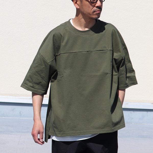 画像15: VORTEX 8オンス(MVS天竺)シームポケット ライン切り替え ハーフスリーブ ボクシーTee【MADE IN JAPAN】『日本製』/ Upscape Audience