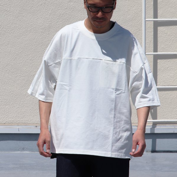 画像17: VORTEX 8オンス(MVS天竺)シームポケット ライン切り替え ハーフスリーブ ボクシーTee【MADE IN JAPAN】『日本製』/ Upscape Audience