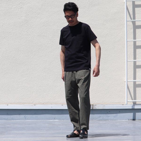 画像4: 綿麻ビンテージソフトキャンバス ワイド イージータックアンクルパンツ【MADE IN JAPAN】『日本製』【送料無料】/ Upscape Audience