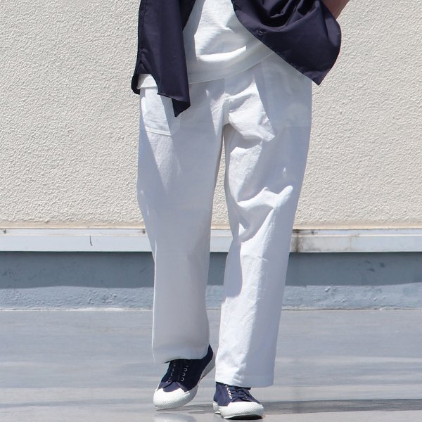 画像6: 馬布ヴィンテージフィニッシュ（ホースクロス） ベイカー ワイドパンツ【MADE IN JAPAN】『日本製』/ Upscape Audience