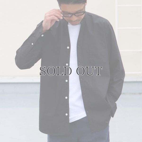画像8: 【RE PRICE / 価格改定】タイプライターVネックバンドカラー L/S シャツ【MADE IN JAPAN】『日本製』/ Upscape Audience