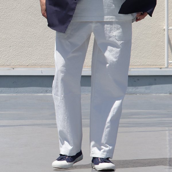 画像4: 馬布ヴィンテージフィニッシュ（ホースクロス） ベイカー ワイドパンツ【MADE IN JAPAN】『日本製』/ Upscape Audience