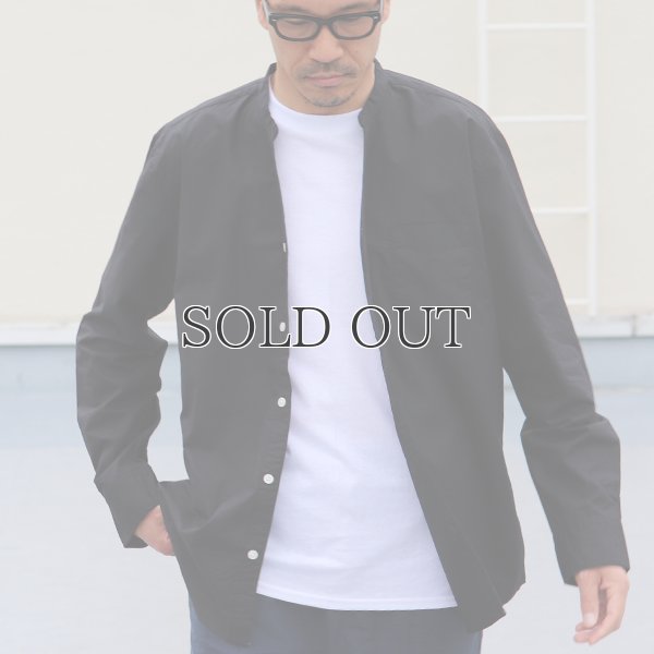 画像7: 【RE PRICE / 価格改定】タイプライターVネックバンドカラー L/S シャツ【MADE IN JAPAN】『日本製』/ Upscape Audience