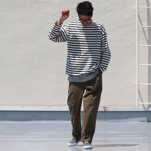 画像8: 馬布ヴィンテージフィニッシュ(ホースクロス) ベイカー ワイドパンツ【MADE IN JAPAN】『日本製』/ Upscape Audience