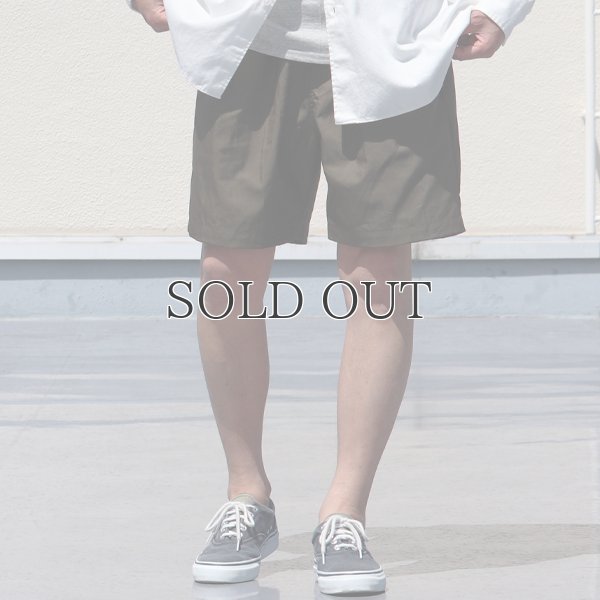 画像4: グリストーンW 綿ナイロン高密度ギャバ 2タックワイドショーツ【MADE IN JAPAN】『日本製』/ Upscape Audience