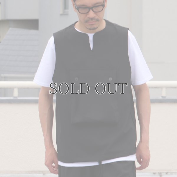 画像2: Reflax®(リフラクス)テック リネンライク CANAPA(カナパ)  ビッグポケットキーネックベスト【MADE IN JAPAN】『日本製』 / Upscape Audience