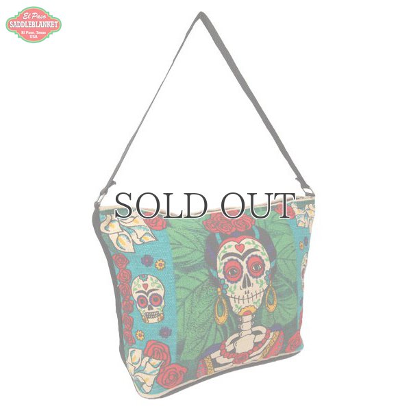 画像1: Day of the dead cotton stencil purses / El Paso SADDLEBLANKET【ご予約商品・7月上旬〜中旬入荷予定】