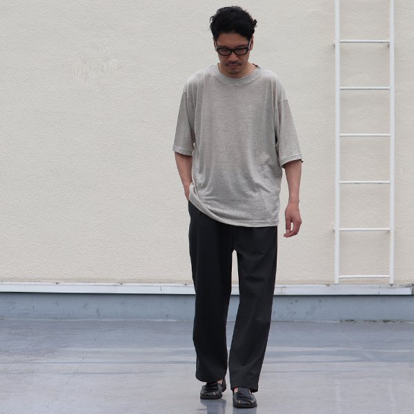 画像9: PREMIERE LINEN(プレミアリネン)天竺 クルーネック レギュラーTシャツ【MADE IN JAPAN】『日本製』 / Upscape Audience