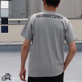 【RE PRICE / 価格改定】Georgetown University "Jack the Bulldog" 7.1oz米綿丸胴オールドプリントクルーネックポケットT / Audience