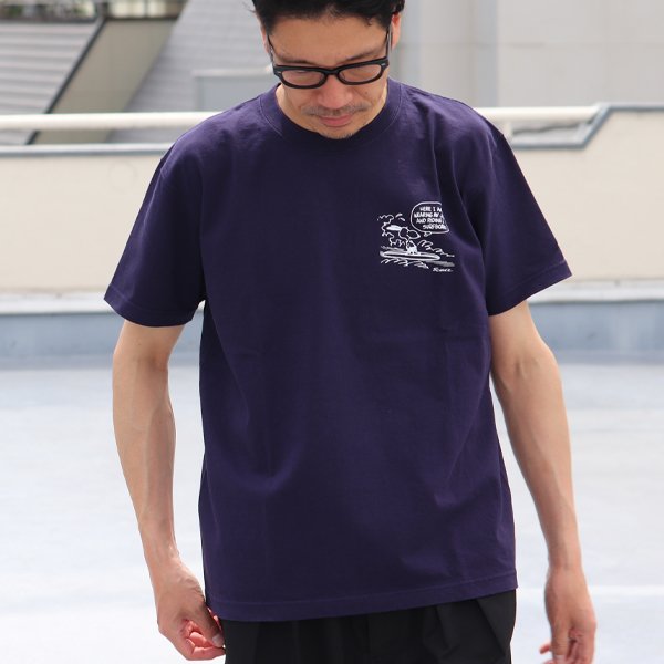 画像4: 【RE PRICE / 価格改定】Old Snoopy "Schulz-Riding" 7.1oz米綿丸胴オールドプリントクルーネックT / Audience