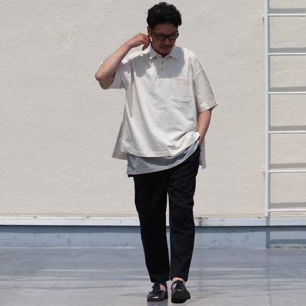 画像8: VORTEX 8オンス(MVS天竺) サイドスリット ボクシーAラインポロシャツ【MADE IN JAPAN】『日本製』/ Upscape Audience