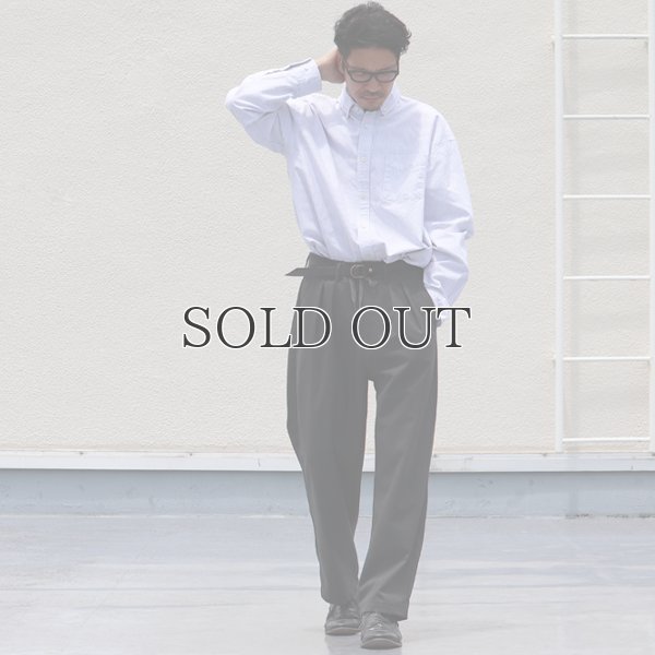 画像9: 播州織オックスフォードストライプ ボタンダウン 長袖 ボクシーシャツ【MADE IN JAPAN】『日本製』/ Upscape Audience