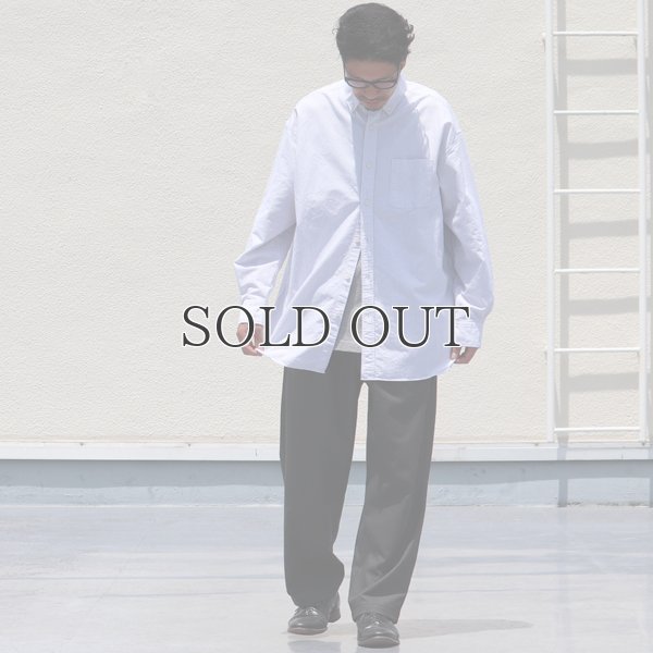 画像5: 播州織オックスフォードストライプ ボタンダウン 長袖 ボクシーシャツ【MADE IN JAPAN】『日本製』/ Upscape Audience