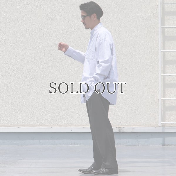 画像6: 播州織オックスフォードストライプ ボタンダウン 長袖 ボクシーシャツ【MADE IN JAPAN】『日本製』/ Upscape Audience