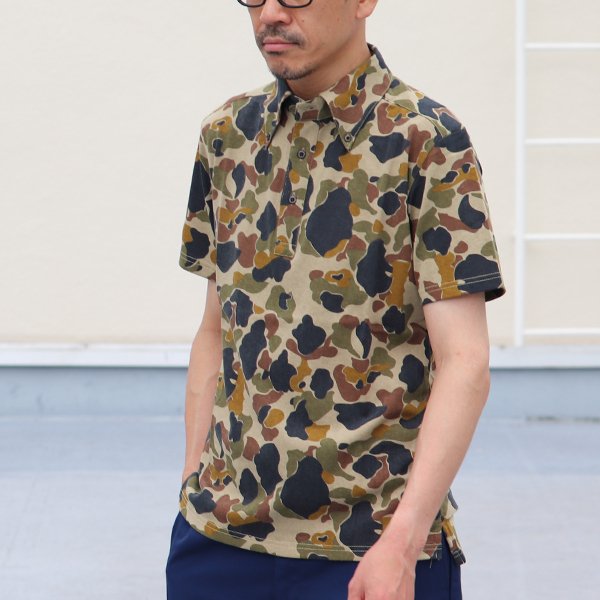 画像5: 【RE PRICE / 価格改定】ダックカモプリント天竺ボタンダウンカラーポロシャツ【MADE IN JAPAN】『日本製』/ Upscape Audience