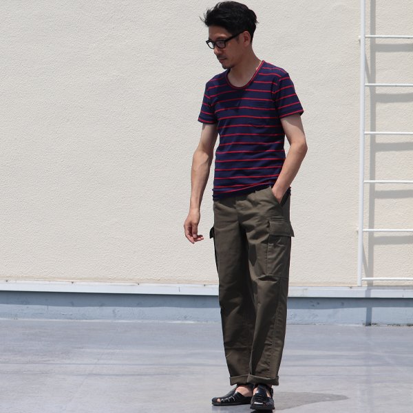 画像5: 【RE PRICE/価格改定】ロープボーダーポケット付きUネックカットソー 【MADE IN JAPAN】 / Upscape Audience