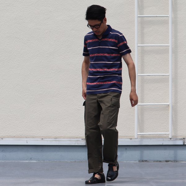 画像11: 【RE PRICE / 価格改定】ネオトライバルジャガードショールカラースキッパーポロシャツ【MADE IN JAPAN】 / Upscape Audience