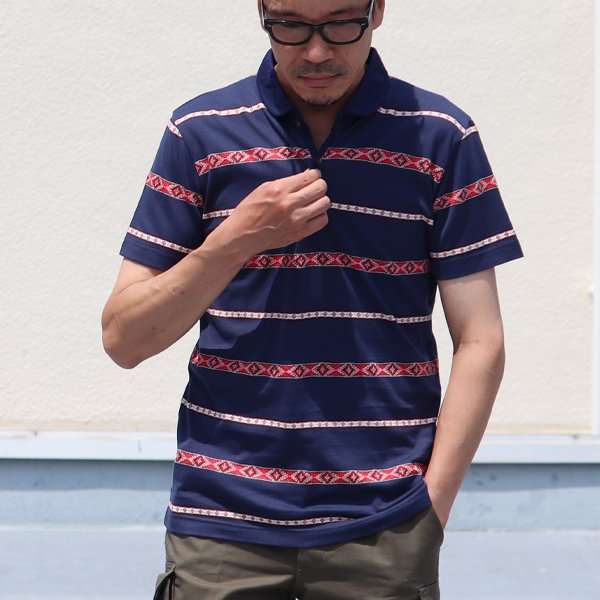 画像10: 【RE PRICE / 価格改定】ネオトライバルジャガードショールカラースキッパーポロシャツ【MADE IN JAPAN】 / Upscape Audience