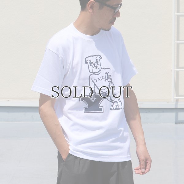 画像4: 6.2oz丸胴YALE"Y-Handsome"オールドプリントTEE / Audience