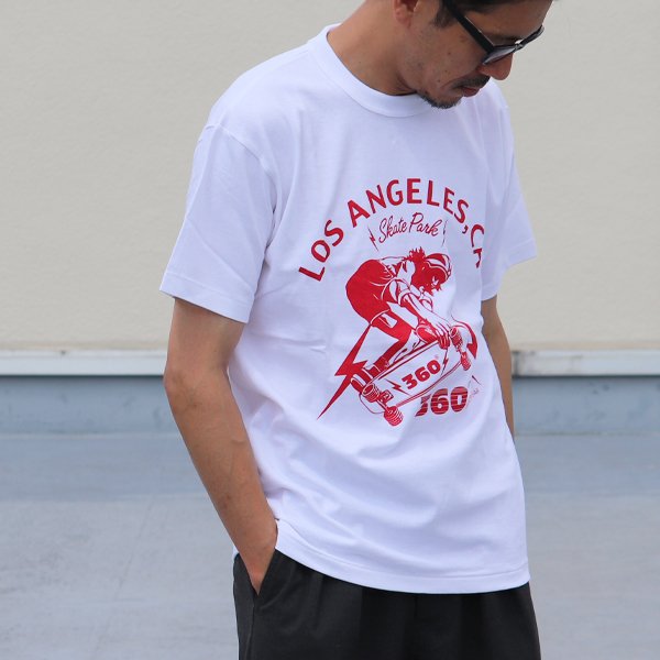 画像4: 【RE PRICE / 価格改定】360°SPORTS WEAR(スリーシックスティスポーツウェア) "LA" 6oz米綿丸胴S/S Tee/ Audience