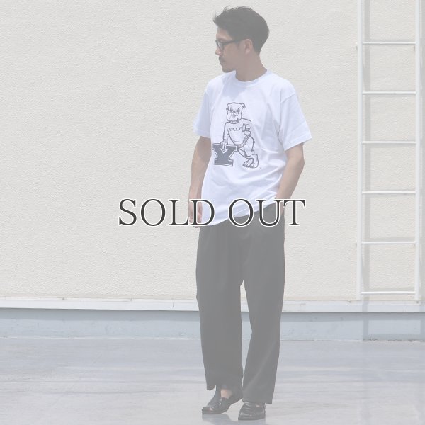 画像5: 6.2oz丸胴YALE"Y-Handsome"オールドプリントTEE / Audience