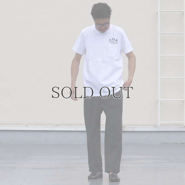 画像6: BEATLES "HELP" 7.1oz米綿丸胴オールドプリントクルーネックポケットT / Audience