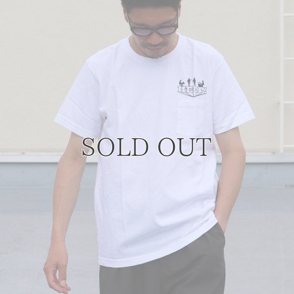 画像3: BEATLES "HELP" 7.1oz米綿丸胴オールドプリントクルーネックポケットT / Audience