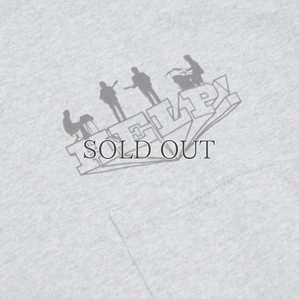 画像9: BEATLES "HELP" 7.1oz米綿丸胴オールドプリントクルーネックポケットT / Audience