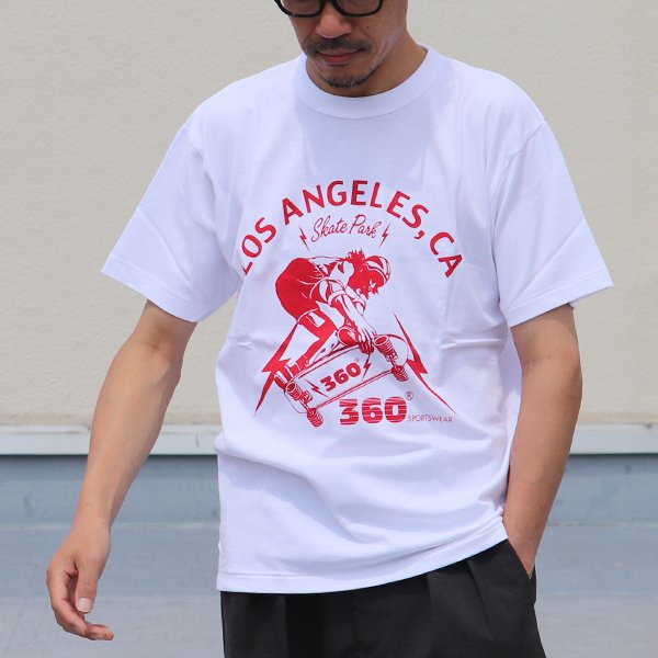 画像3: 【RE PRICE / 価格改定】360°SPORTS WEAR(スリーシックスティスポーツウェア) "LA" 6oz米綿丸胴S/S Tee/ Audience
