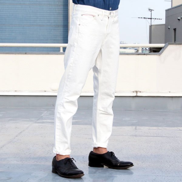 画像13: 【RE PRICE / 価格改定】赤耳（セルヴィッチ）ホワイトデニムロークロッチアンクルパンツ【MADE IN JAPAN】『日本製』 / Upscape Audience