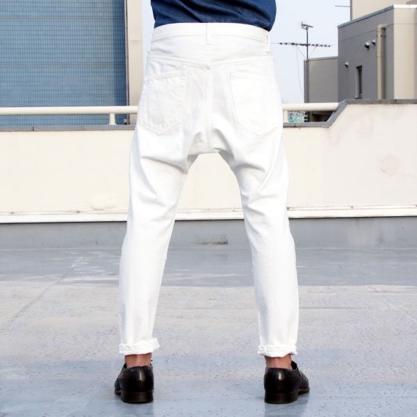 画像14: 【RE PRICE / 価格改定】赤耳（セルヴィッチ）ホワイトデニムロークロッチアンクルパンツ【MADE IN JAPAN】『日本製』 / Upscape Audience