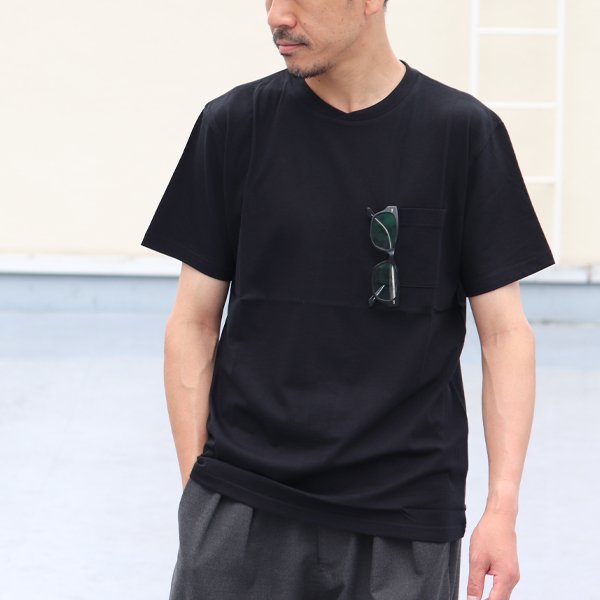 画像2: コーマ天竺 グラスポケ付S/S TEE【MADE IN JAPAN】『日本製』  / Upscape Audience