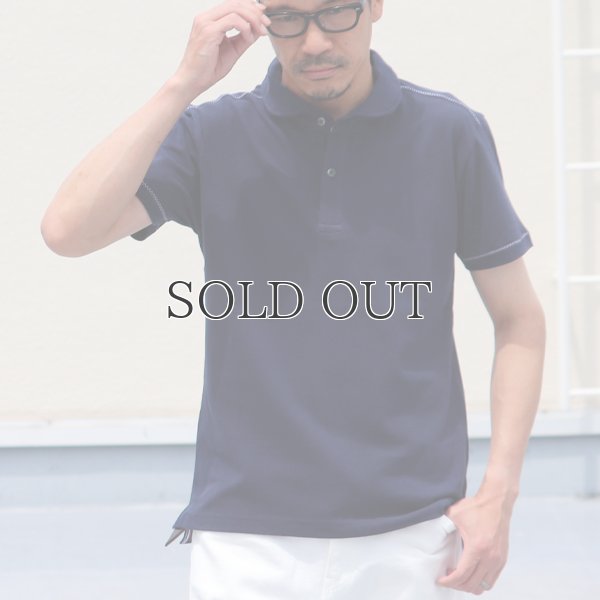画像5: リサイカラー鹿の子ショールカラー半袖ポロシャツ【MADE IN JAPAN】『日本製』/ Upscape Audience