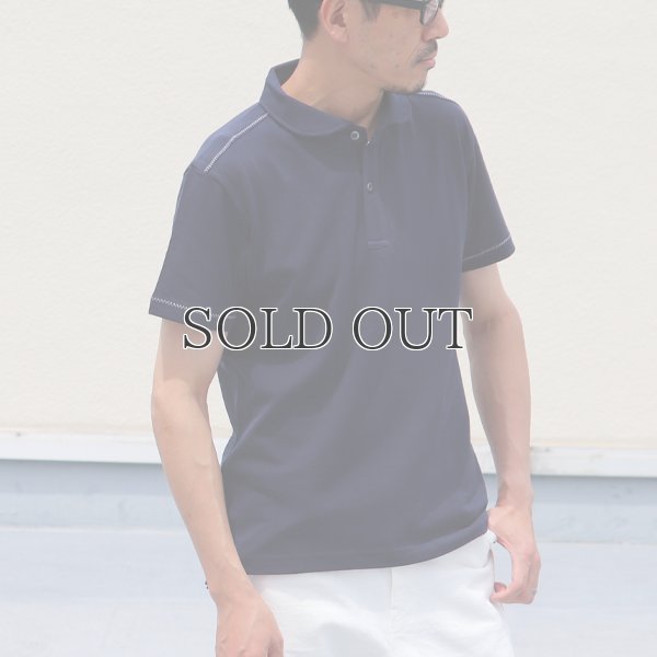 画像4: リサイカラー鹿の子ショールカラー半袖ポロシャツ【MADE IN JAPAN】『日本製』/ Upscape Audience