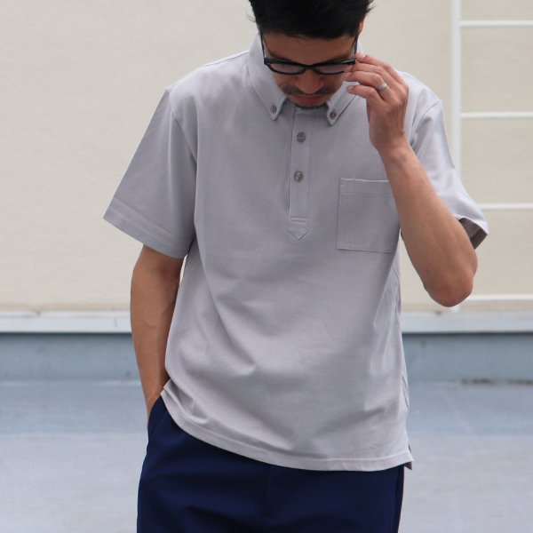 画像4: ドライファーストコットン鹿の子ボタンダウン グラスポケ付ポロ【MADE IN JAPAN】『日本製』 / Upscape Audience