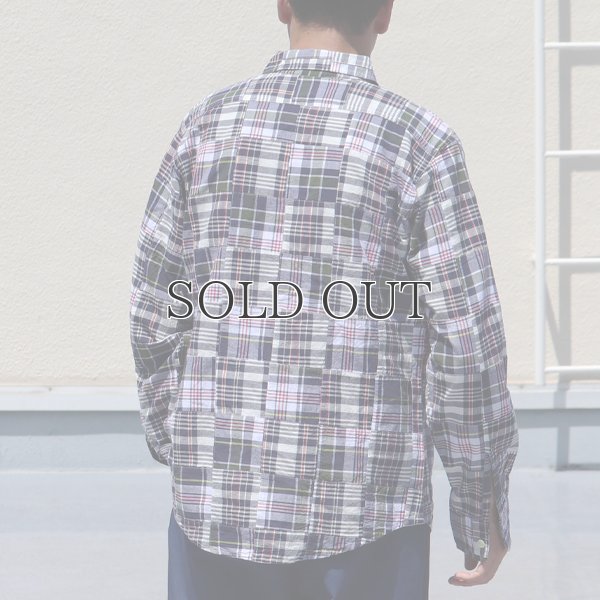 画像5: CAMCO / LS Madras Patchwork Shirts(カムコ/マドラスパッチワーク長袖シャツ)