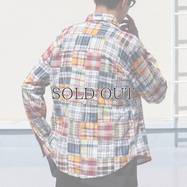 画像5: CAMCO / LS Madras Patchwork Shirts(カムコ/マドラスパッチワーク長袖シャツ)