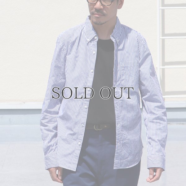 画像3: 120/2ブロード ストライプ長袖ボタンダウンシャツ【MADE IN JAPAN】『日本製』/ Upscape Audience