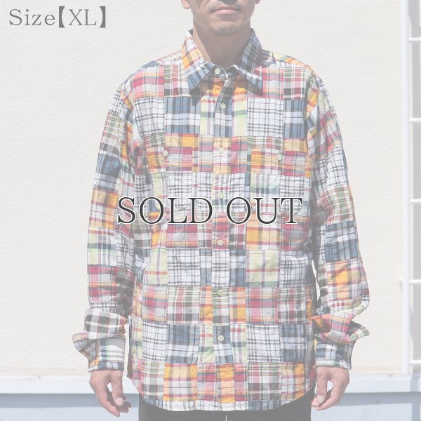 画像9: CAMCO / LS Madras Patchwork Shirts(カムコ/マドラスパッチワーク長袖シャツ)