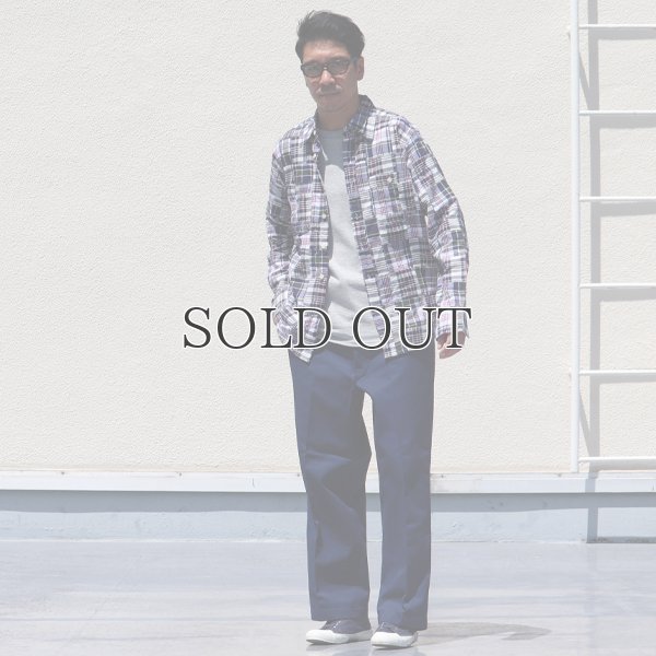 画像6: CAMCO / LS Madras Patchwork Shirts(カムコ/マドラスパッチワーク長袖シャツ)