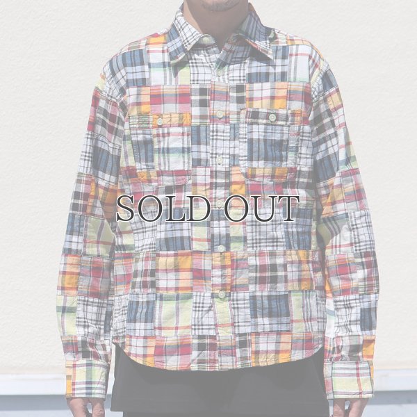 画像9: CAMCO / LS Madras Patchwork Shirts(カムコ/マドラスパッチワーク長袖シャツ)